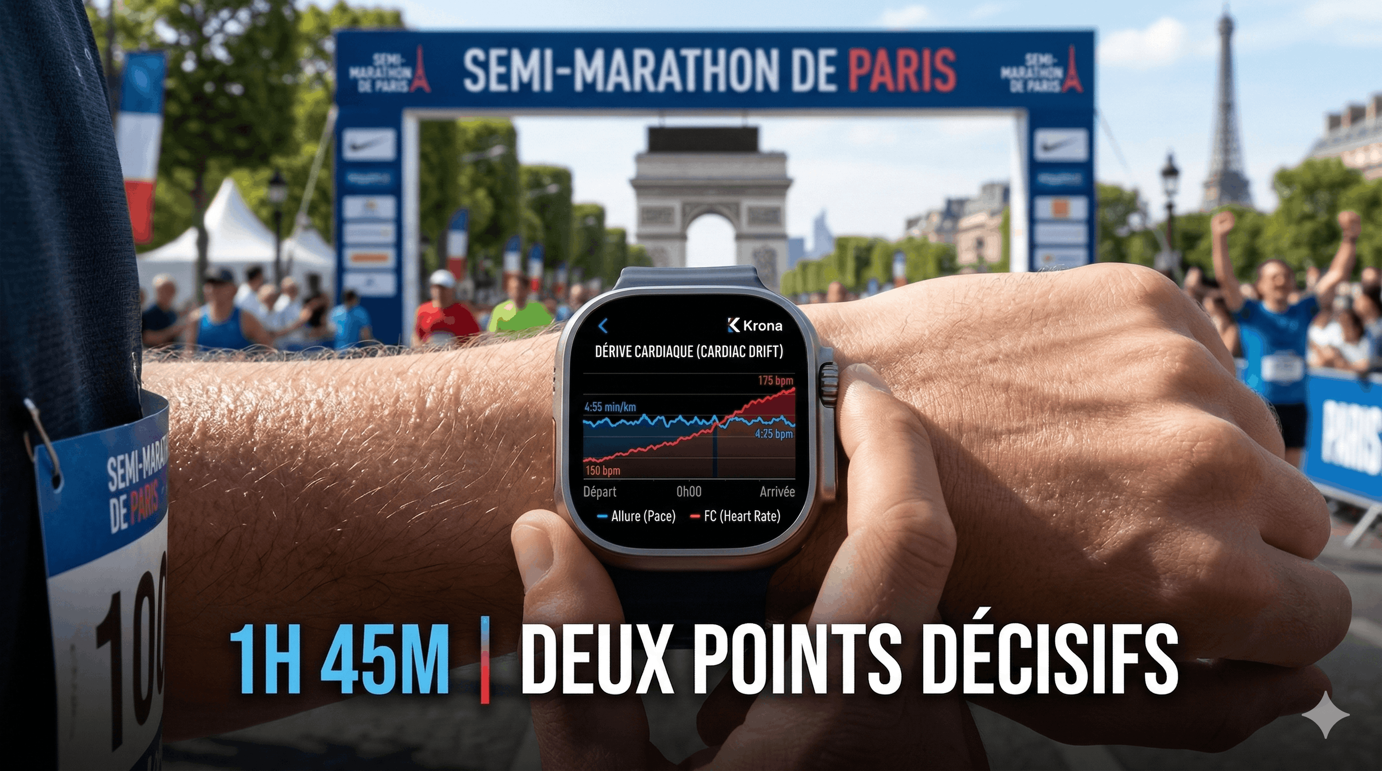 Dérive cardiaque semi marathon de Paris